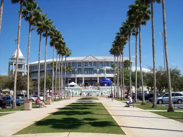 Hammond Stadium, a spring training baseball park in South Fort Myers, Florida